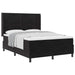 Pat cu arcuri cu saltea cu headboard Negru 160 x 200 cm Catifea - WALTI WALTI