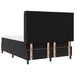 Pat cu arcuri cu saltea cu headboard Negru 160 x 200 cm Catifea - WALTI WALTI
