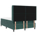 Pat cu arcuri cu headboard Verde închis 160 x 200 cm Catifea - WALTI WALTI