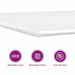 Pat cu arcuri cu saltea cu headboard Roz 80 x 200 cm Catifea - WALTI WALTI