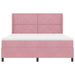 Pat cu arcuri cu saltea cu headboard Roz 180 x 200 cm Catifea - WALTI WALTI