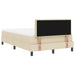 Pat cu arcuri cu saltea cu headboard Crem 120 x 200 cm țesătură - WALTI WALTI