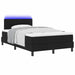 Pat cu arcuri cu saltea cu led Negru 120 x 190 cm țesătură - WALTI WALTI