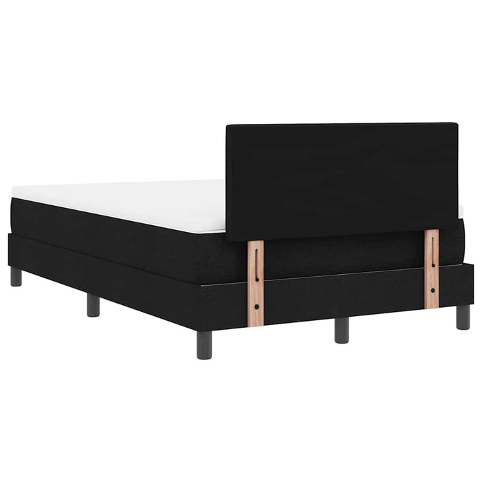 Pat cu arcuri cu saltea cu led Negru 120 x 200 cm țesătură - WALTI WALTI