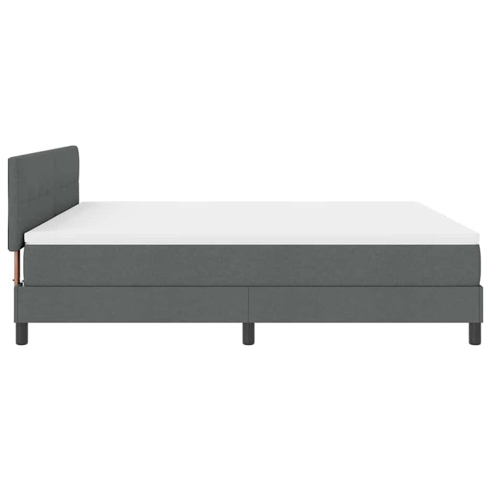 Pat cu arcuri cu benzi LED Gri închis 180 x 200 cm țesătură WALTI
