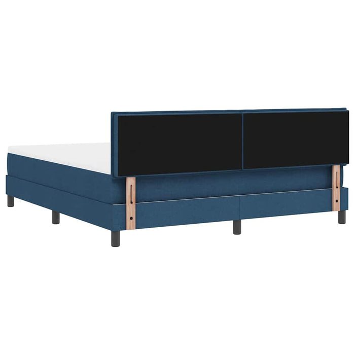 Pat cu arcuri cu benzi LED albastru 180 x 200 cm țesătură - WALTI WALTI