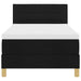 Pat cu arcuri cu saltea cu headboard Negru 90 x 200 cm țesătură - WALTI WALTI