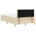Pat cu arcuri cu saltea cu headboard Crem 120 x 200 cm țesătură - WALTI WALTI