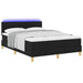 Pat cu arc LED cu saltea cu led Negru 140 x 190 cm țesătură - WALTI WALTI