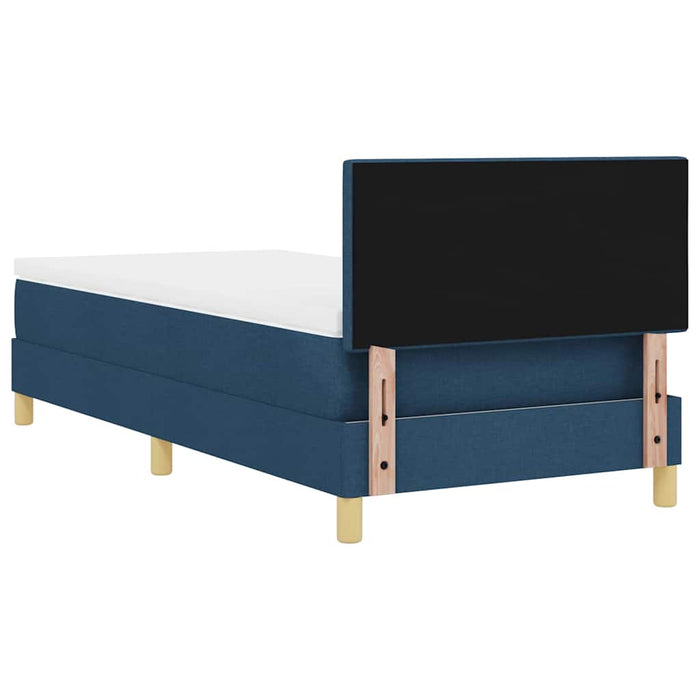 Pat cu arc LED cu pernă albastru 80 x 200 cm țesătură WALTI