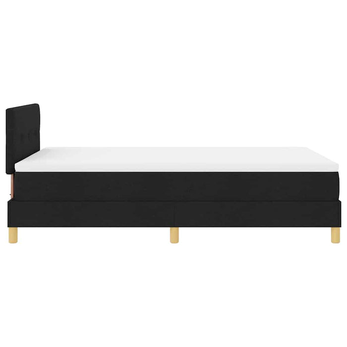 Pat cu arc LED cu saltea cu led Negru 120 x 200 cm țesătură - WALTI WALTI
