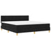 Pat cu arc LED cu saltea cu led Negru 180 x 200 cm țesătură - WALTI WALTI