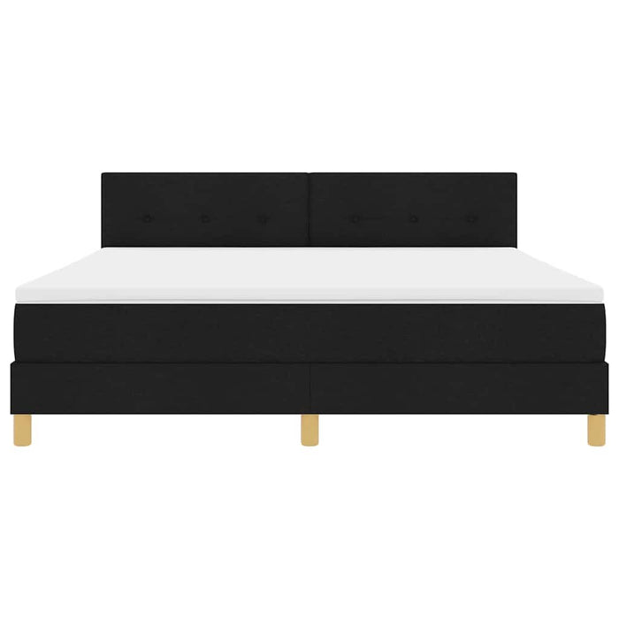 Pat cu arc LED cu saltea cu led Negru 180 x 200 cm țesătură - WALTI WALTI