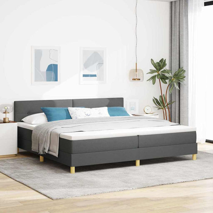 Pat cu arc LED cu benzi LED Gri închis 200 x 200 cm țesătură - WALTI WALTI