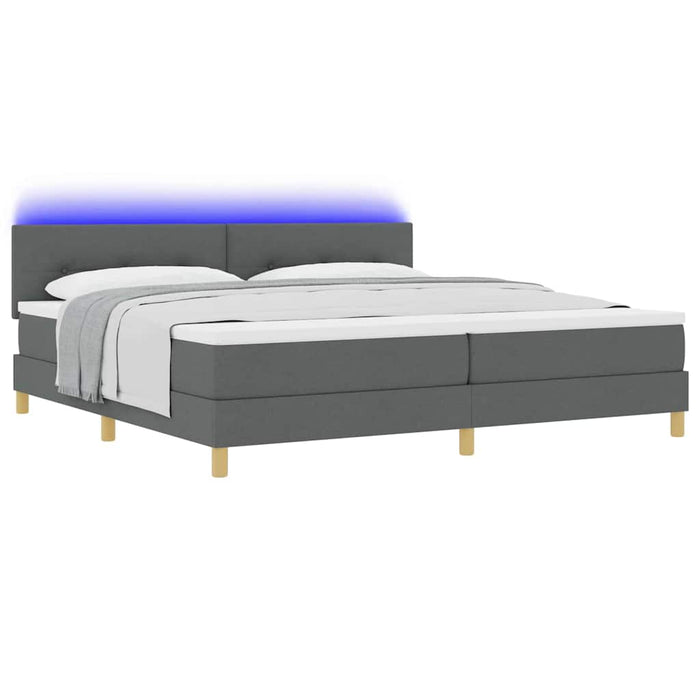 Pat cu arc LED cu benzi LED Gri închis 200 x 200 cm țesătură - WALTI WALTI