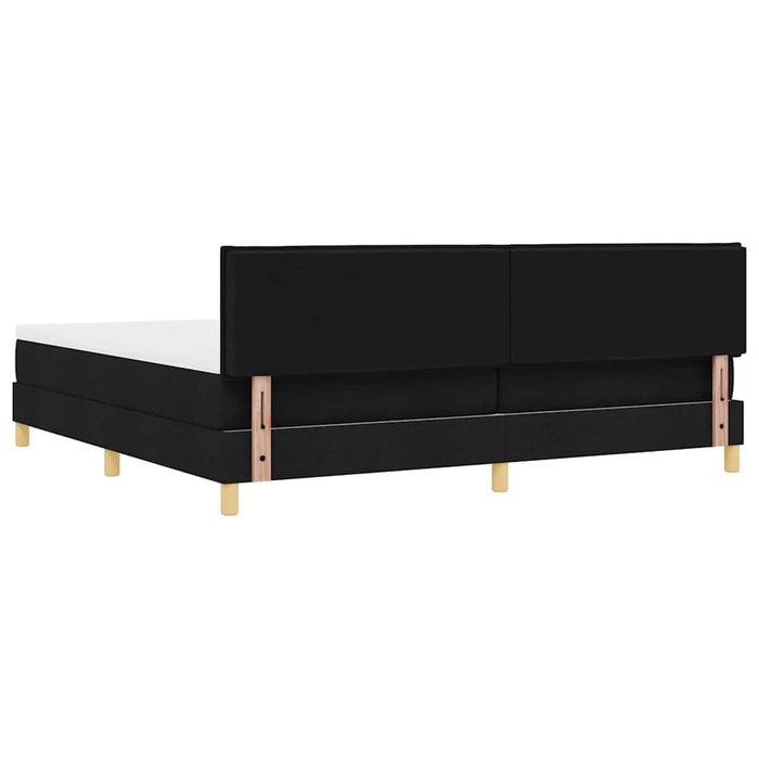 Pat cu arc LED cu benzi LED Negru 200 x 200 cm țesătură - WALTI WALTI