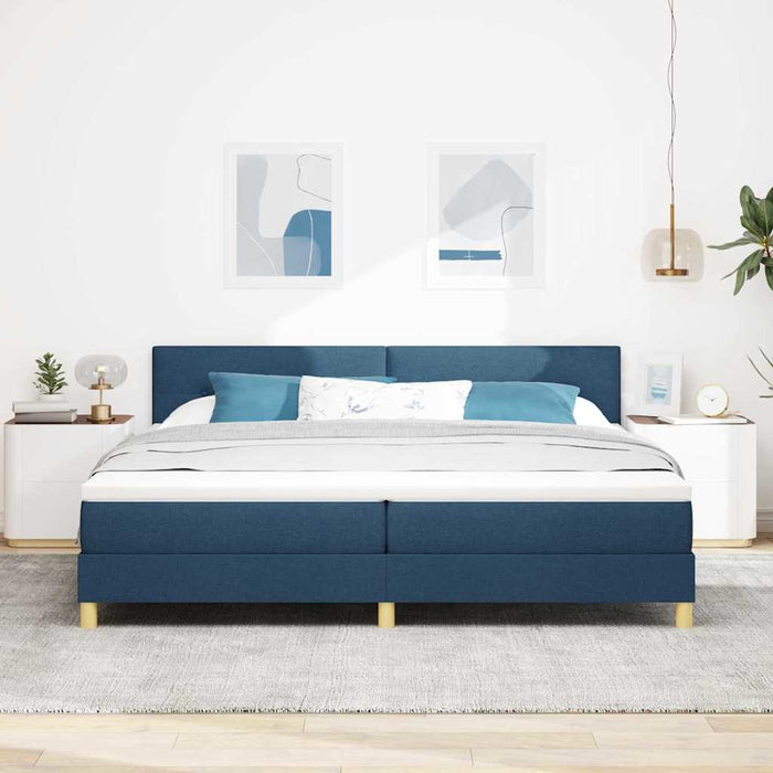 Pat cu arc LED cu saltea cu led albastru 200 x 200 cm țesătură - WALTI WALTI