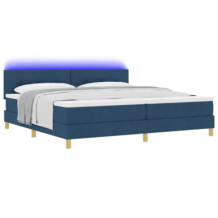 Pat cu arc LED cu saltea cu led albastru 200 x 200 cm țesătură - WALTI WALTI