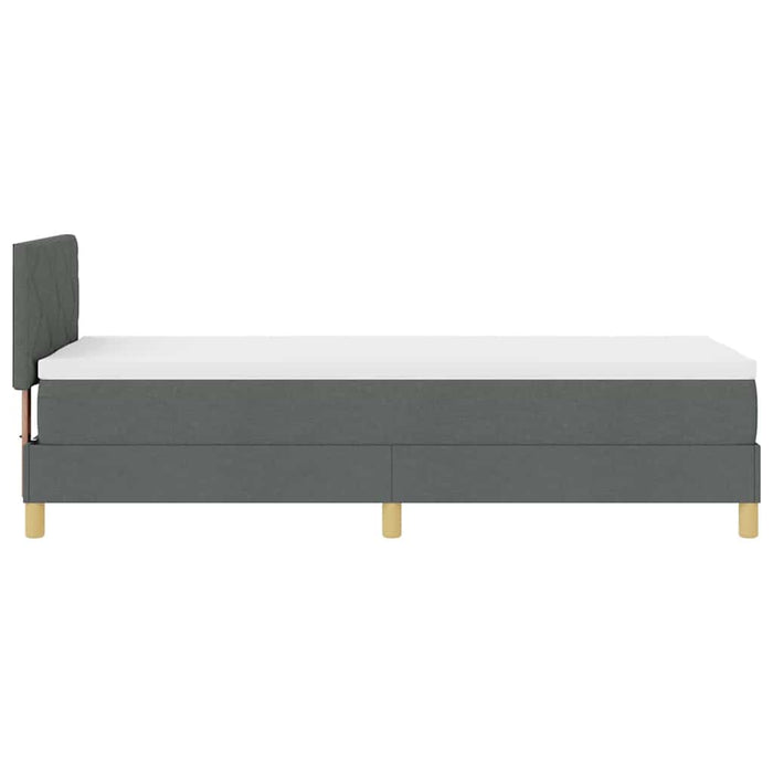 Pat cu arc LED cu saltea cu led Gri închis 80 x 200 cm țesătură - WALTI WALTI