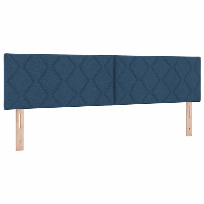 Pat cu arc LED cu benzi LED albastru 180 x 200 cm țesătură WALTI