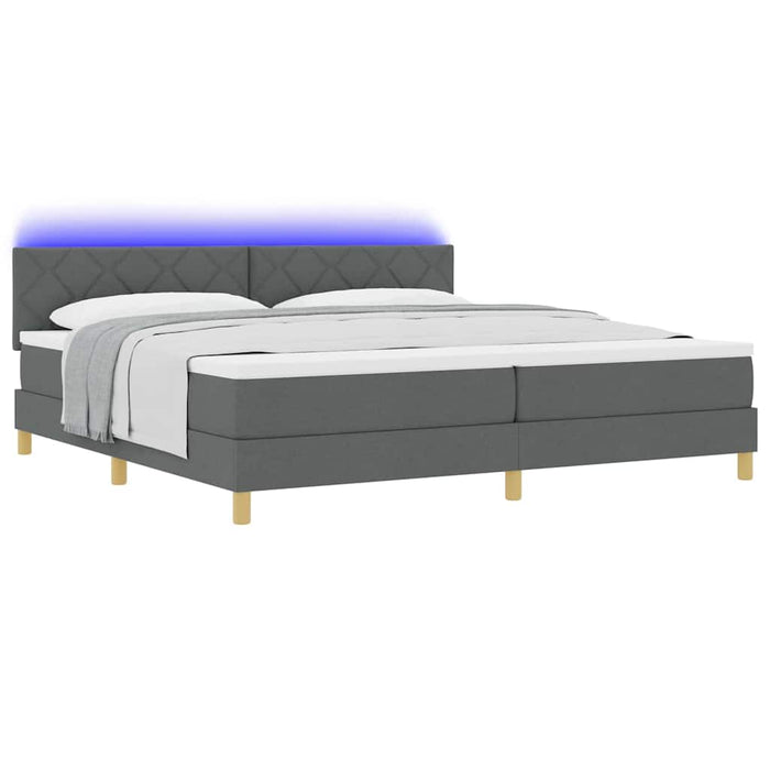 Pat cu arc LED cu benzi LED Gri închis 200 x 200 cm țesătură WALTI