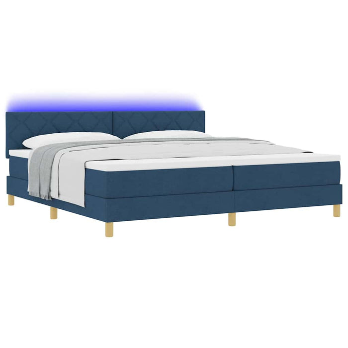 Pat cu arc LED cu saltea cu led albastru 200 x 200 cm țesătură - WALTI WALTI