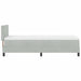 Pat cu arc LED cu saltea cu led Gri deschis 80 x 200 cm Catifea - WALTI WALTI
