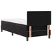 Pat cu arcuri cu saltea cu headboard Negru 80 x 200 cm Catifea - WALTI WALTI