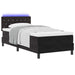 Pat cu arcuri cu headboard Negru 90 x 200 cm Catifea - WALTI WALTI
