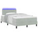 Pat cu arcuri cu headboard Gri deschis 120 x 190 cm Catifea - WALTI WALTI