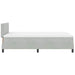 Pat cu arcuri cu headboard Gri deschis 120 x 190 cm Catifea - WALTI WALTI