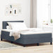 Pat cu arcuri cu headboard Gri închis 120 x 190 cm Catifea - WALTI WALTI