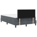 Pat cu arcuri cu headboard Gri închis 120 x 190 cm Catifea - WALTI WALTI