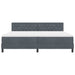 Pat cu arc LED cu saltea cu led Gri închis 200 x 200 cm Catifea - WALTI WALTI