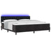 Pat cu arc LED cu headboard Negru 200 x 200 cm Catifea - WALTI WALTI