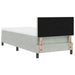 Pat cu arc LED cu benzi LED Gri deschis 80 x 200 cm Catifea - WALTI WALTI