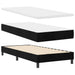 Pat cu arcuri cu headboard Negru 90 x 190 cm Catifea - WALTI WALTI