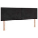 Pat cu arc LED cu saltea cu led Negru 140 x 200 cm Catifea - WALTI WALTI