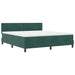 Pat cu arc LED cu saltea Verde închis 180 x 200 cm Catifea - WALTI WALTI