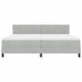 Pat cu arc LED cu saltea Gri deschis 200 x 200 cm Catifea - WALTI WALTI
