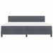Pat cu arc LED cu saltea cu led Gri închis 200 x 200 cm Catifea - WALTI WALTI
