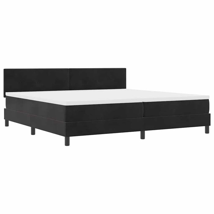 Pat cu arc LED cu saltea cu led Negru 200 x 200 cm Catifea - WALTI WALTI
