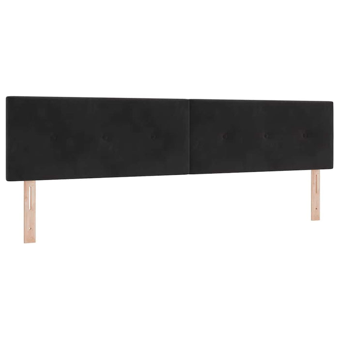 Pat cu arc LED cu saltea cu led Negru 200 x 200 cm Catifea - WALTI WALTI