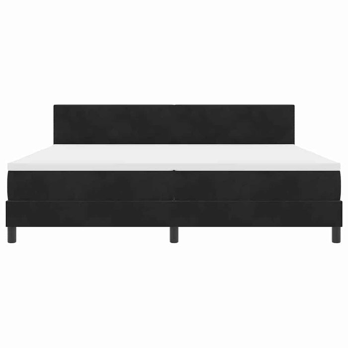 Pat cu arc LED cu saltea cu led Negru 200 x 200 cm Catifea - WALTI WALTI