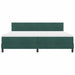 Pat cu arc LED cu saltea Verde închis 200 x 200 cm Catifea - WALTI WALTI