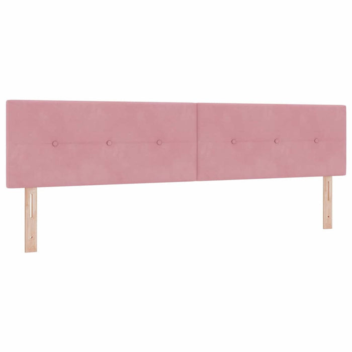Pat cu arc LED cu saltea cu led Roz 200 x 200 cm Catifea - WALTI WALTI