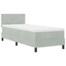 Pat cu arc LED cu saltea cu led Gri deschis 80 x 200 cm Catifea - WALTI WALTI