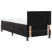 Pat cu arcuri cu headboard Negru 80 x 200 cm Catifea - WALTI WALTI