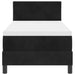 Pat cu arcuri cu headboard Negru 80 x 200 cm Catifea - WALTI WALTI