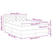Pat cu arc LED cu saltea cu led Negru 140 x 190 cm Catifea - WALTI WALTI